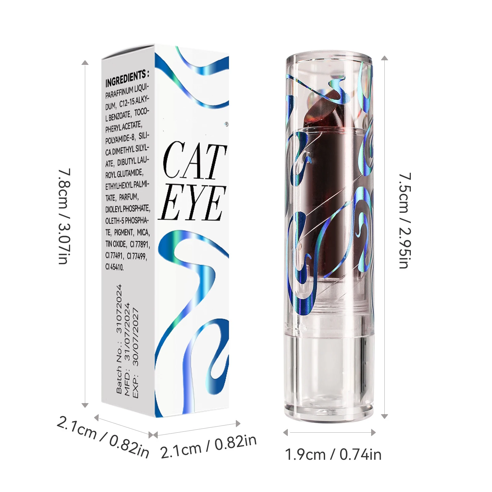 2 в 1 блестящая помада для макияжа