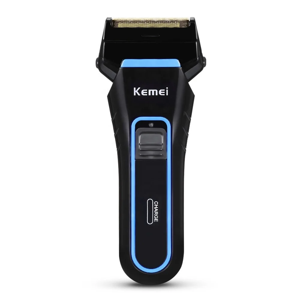 Перезаряжаемая Беспроводная электробритва для мужчин Kemei KM-2016 с двумя