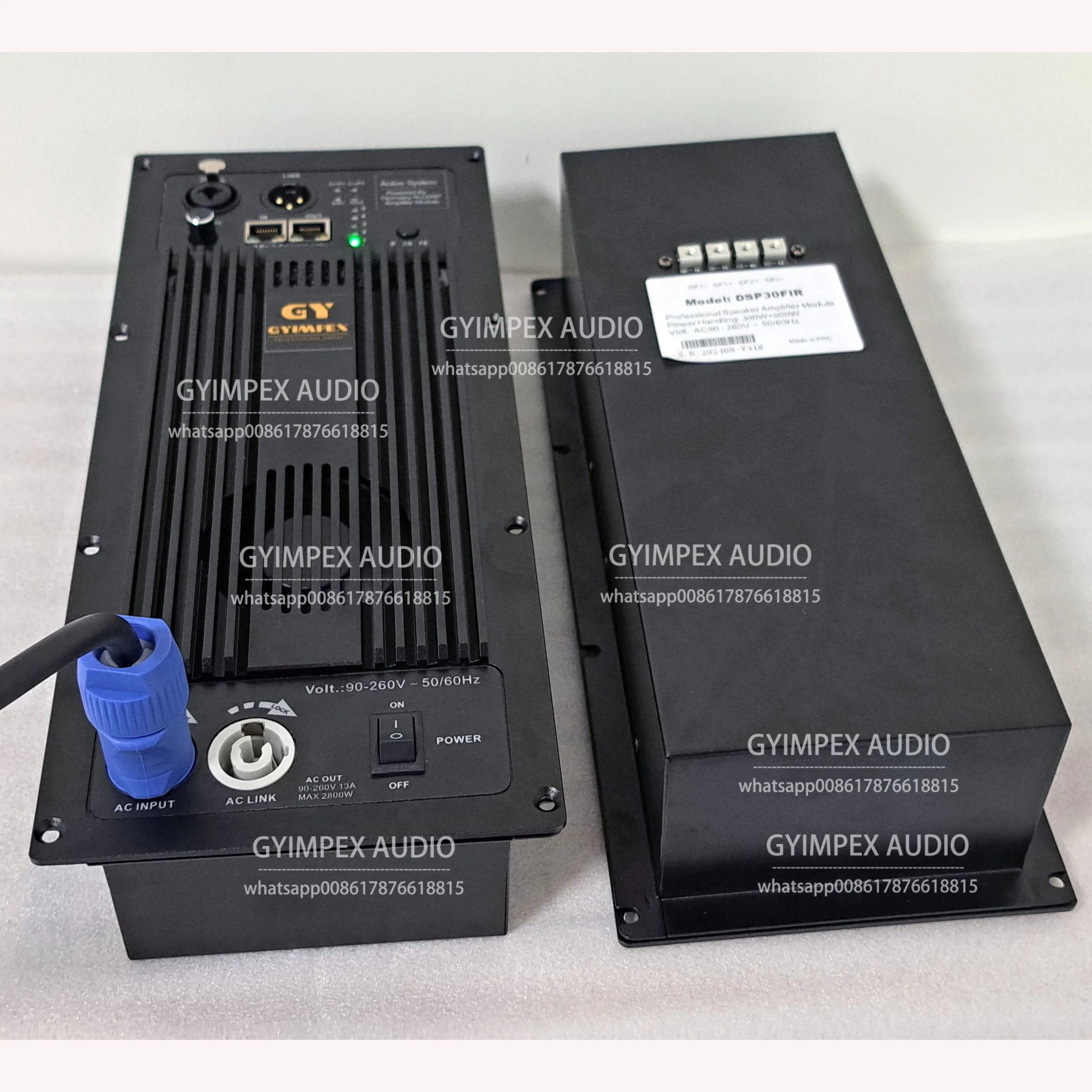 built-in Germany DSP FIR fillter 2 Channel Class D 600w+300w Active Speaker Digital Power Amplifier Module ALLDSP plate