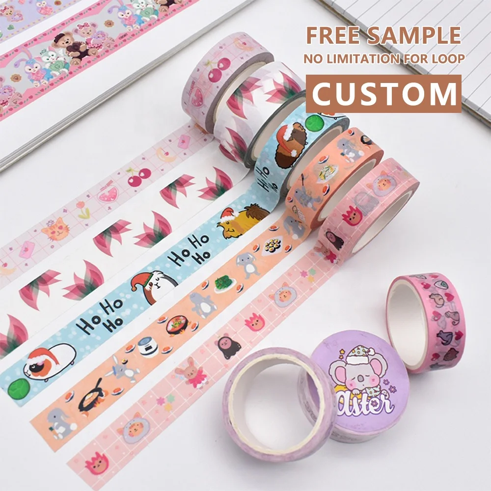 custom cute tape for diy adhesive tape