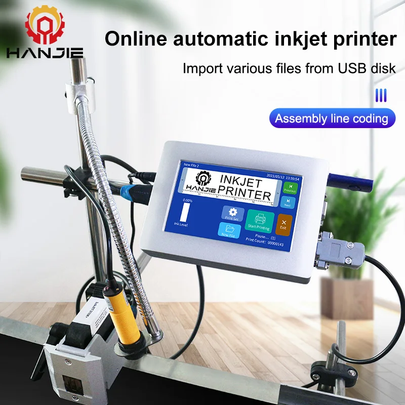 TIJ Online 5 Inch High Speed Touch Screen Inkjet Printer for Expiry Date Batch Number Printing
