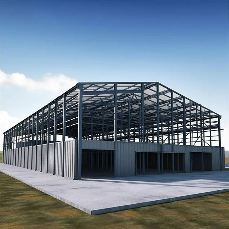 Giantsmade Steel Frame Construction Pole Barn Prefabricated Warehouse Metal Building Steel Structure Shed Workshop