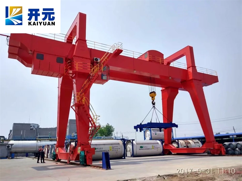 Kaiyuan Crane Machine Price Mh Type 3t 5t 10t 16t 20t Electric Hoist Single/Double Girder Gantry Crane for Factory Outside