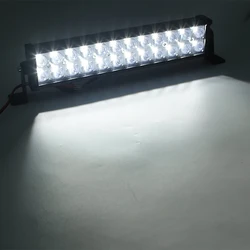 Дешевая двухрядная светодиодная световая балка 72 Вт для автомобиля 24 шт 3030 smd комбинированная светодиодная световая балка