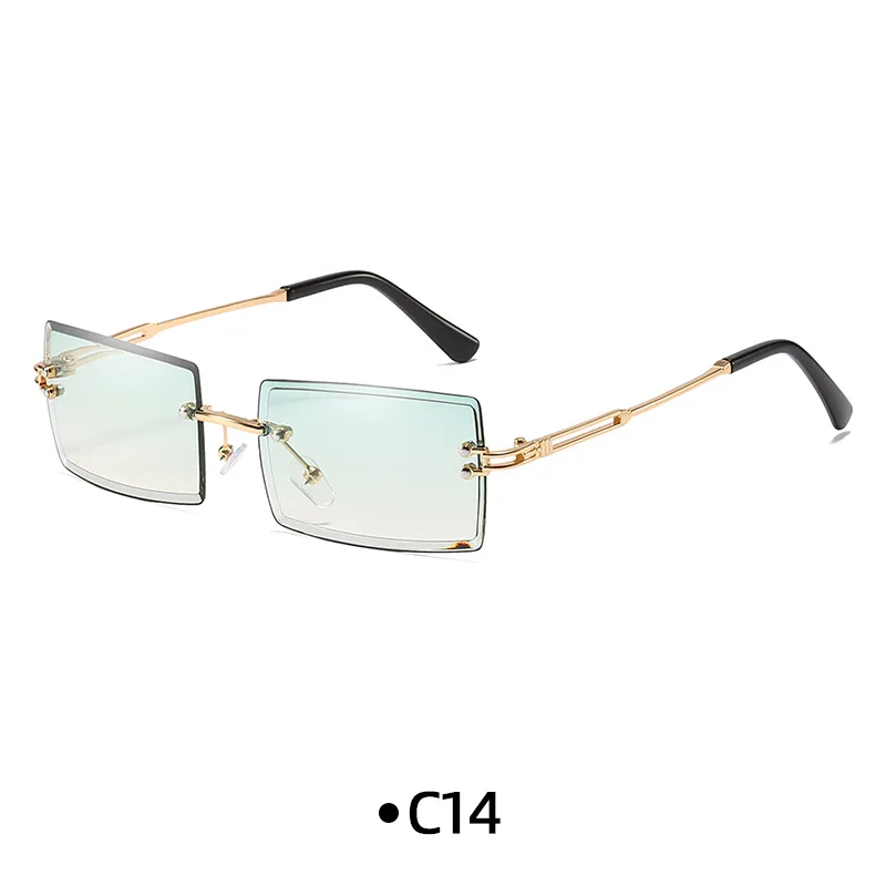 New Model Free Cut Edge Square Sunglasses 2022 Luxury For Mens Fashion Pc Glasses