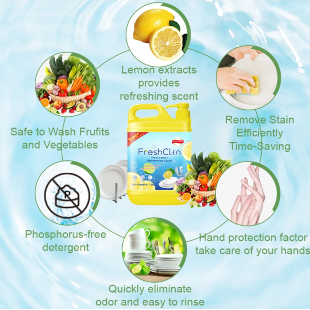 500g 1.5kg 2kg natural eco bio dish washing soap dish washing liquid kitchen cleaner soap dishwasher cleaner gel manufacturer