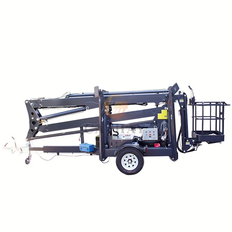 2200lbs Spider Engine Self Propelled Cherry Picker With Ce