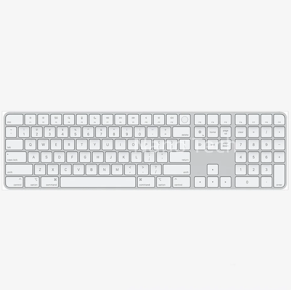 100% Original Bluetooth Magic Keyboard A2520 with Touch ID&Numeric Keypad for Apple Macbook Pro Air