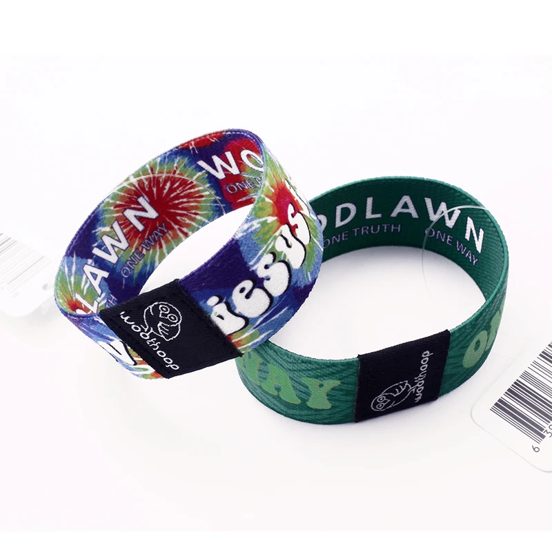 2024 The Most Professional Factory Custom Eco Friendly Sublimation Polyester Elastic Wristband With Custom Logo