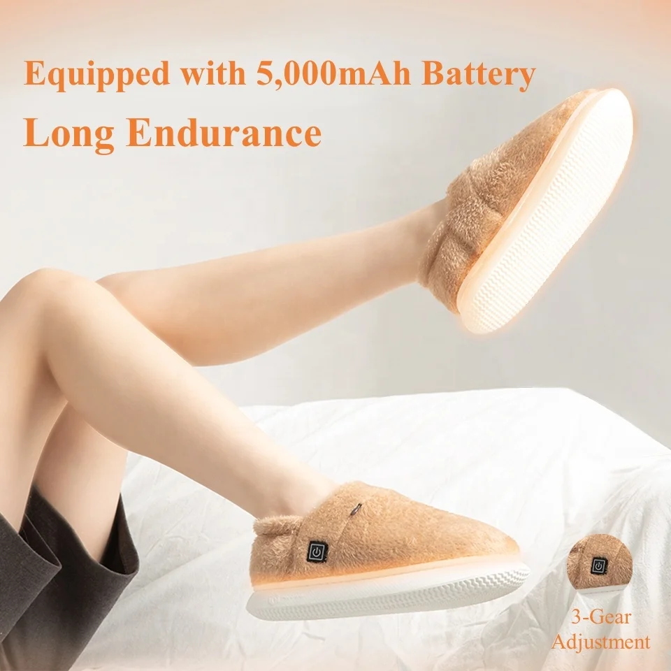 2023 High Quality Designer Womens Heated Casual Shoes Foot Warmer OEM Winter Smart Heating Shoes for Women