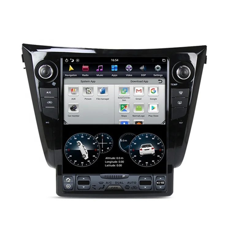 Multimedia Car Screen Android DVD CD Player Vehicle MP3 Stereo Radio  For Nissan X-Trail 2014-2019 Automatic air conditioning