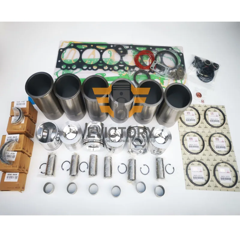For DEUTZ excavator F6M2012 engine parts piston liner cylinder head gasket main conrod bearing