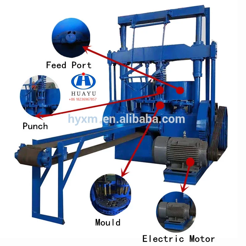 Punching Type Biomass Coke/shisha Charcoal Briquette Machine