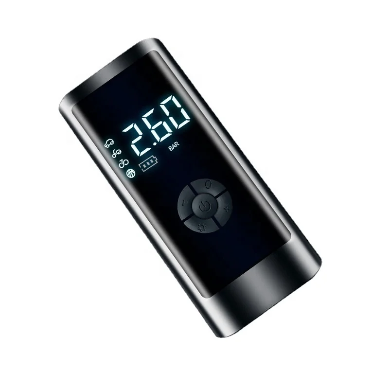 Digital PR1901203 Portable Air Pump with bright and long lasting Emergency LED light Fast Tire Air Pump for Car Bike Motorcycles