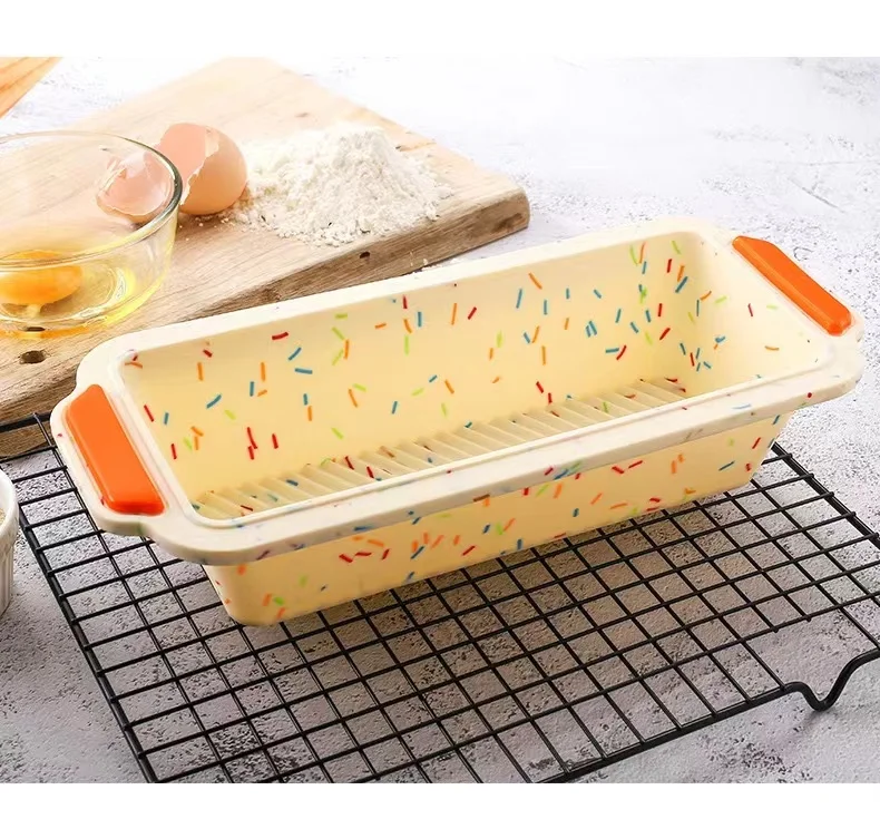 Kitchen Baking Tools Non Stick Silicone Rectangle DIY Toast Bread Mold