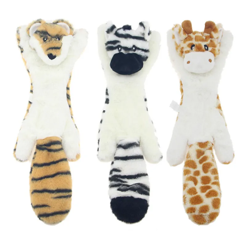 Factory Wholesale hot seller Skinny Squeaky Toys 5 Pack Pet Toys Crinkle No Stuffing Bite Resistant Interactive Dog Pet Toys