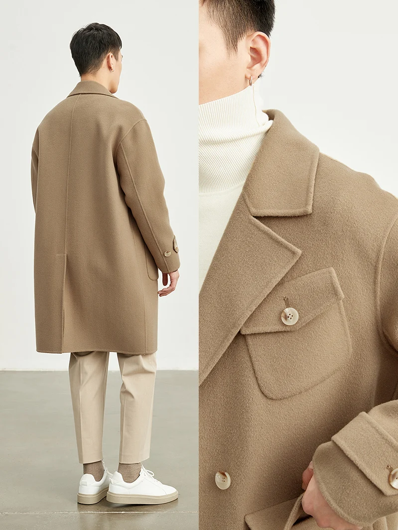 YR2023 Winter Season Natural Cashmere Bespoke Long Winter Coats