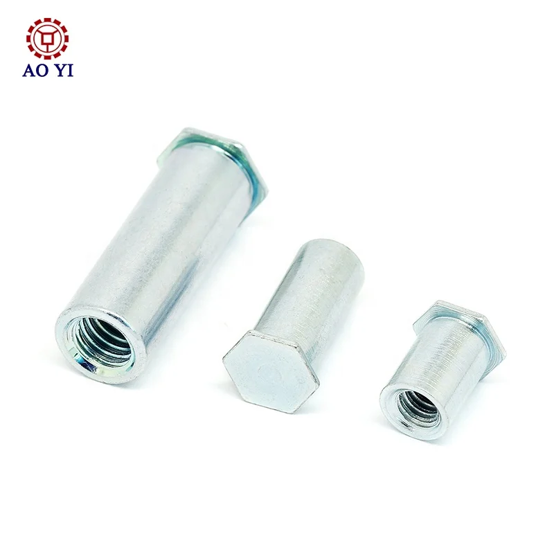 Custom Manufacturer Self-Clinching Standoffs Pressing Rivet Fastener Screw with bright Zinc plating