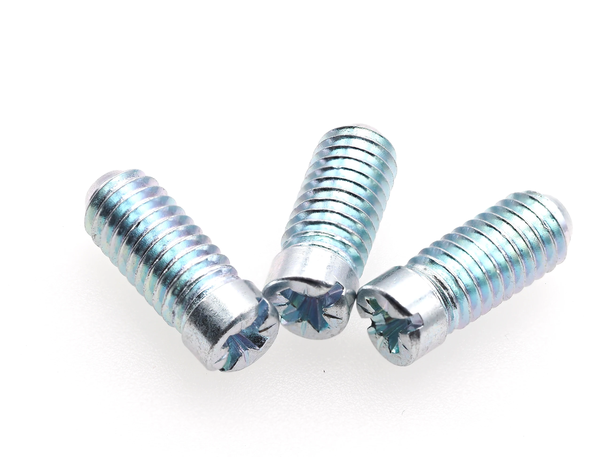 M6X16 PZ2 Slot Flat Head Terminal Screw Zinc Galvanized Carbon Steel with Metric Measurement System