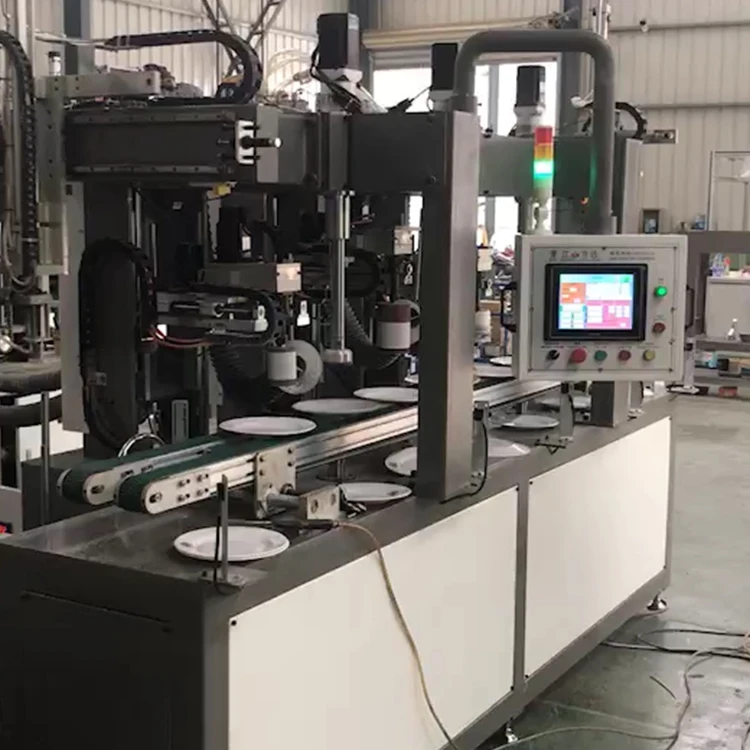 
Updated version melamine tableware polishing Edge grinding machine for dinner set 