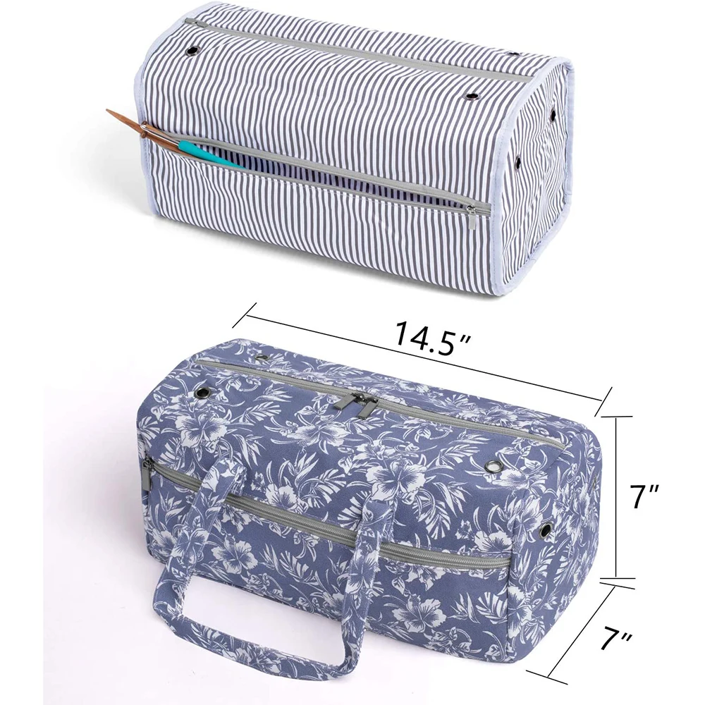 Large Craft Organizer to Store Crocheting & Knitting Supplies Crochet Bag Portable Yarn Storage Knitting Storage Bag