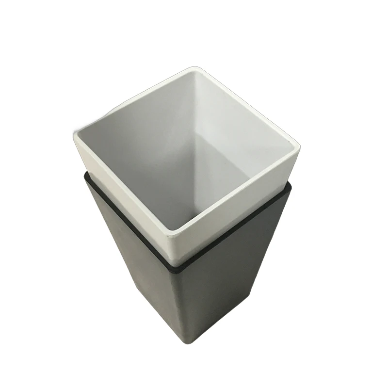 Hot Selling Nordic Style White Ceramic Flower Pot Garden Decoration Indoor Outdoor Floor High Square Flower Pot