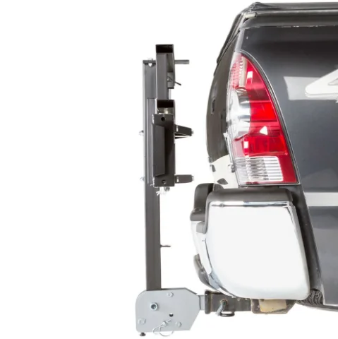 Heavy Duty Black Widow Steel Folding Motorcycle Carrier Hitch Mount Motorcycle Rack in Black Car Roof Racks