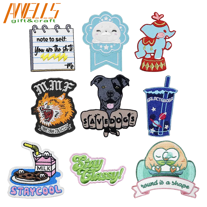 Embroidered Iron-On Patch Letters Badge College Park Artist Space Featured Rock Bands Movie Anime Da Culture Hat Travel Applique