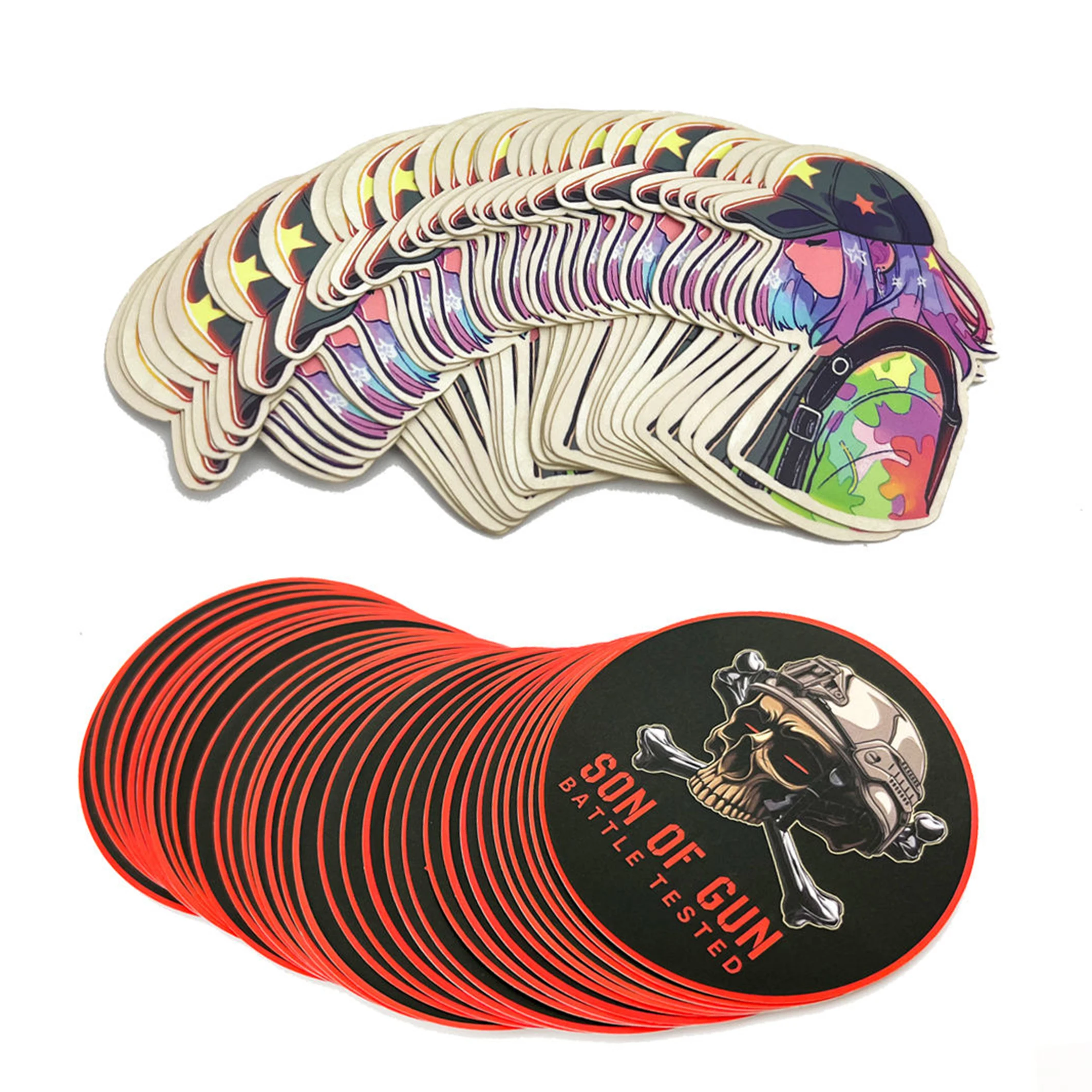 OEM Custom Cartoon Stickers Hot Selling Label Decals Customizable Design Label Sticker Customization