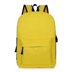 Factory Lemon Yellow school bag with water bottle set