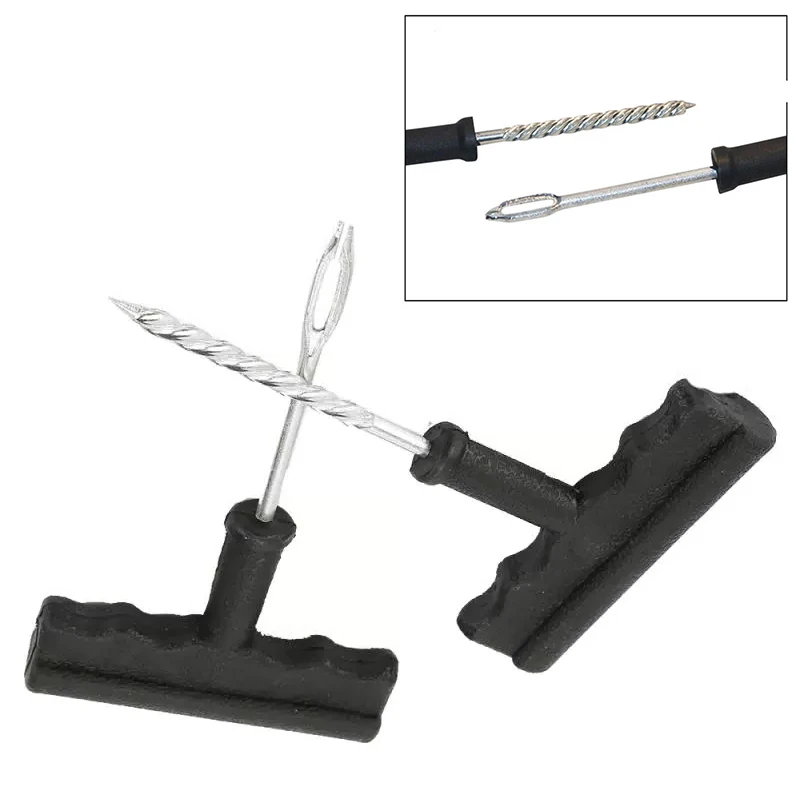 Car Bike Truck Motorcycle Tire Repair Kit Studding Tool Set Tubeless Tyre Puncture Plug Patch Strip Glue Garage Tool Accessories