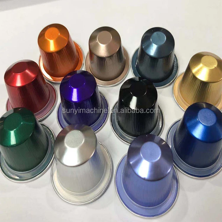 Алюминиевые пустые кофейные капсулы Nespresso на заказ для работы дома металлическая упаковка