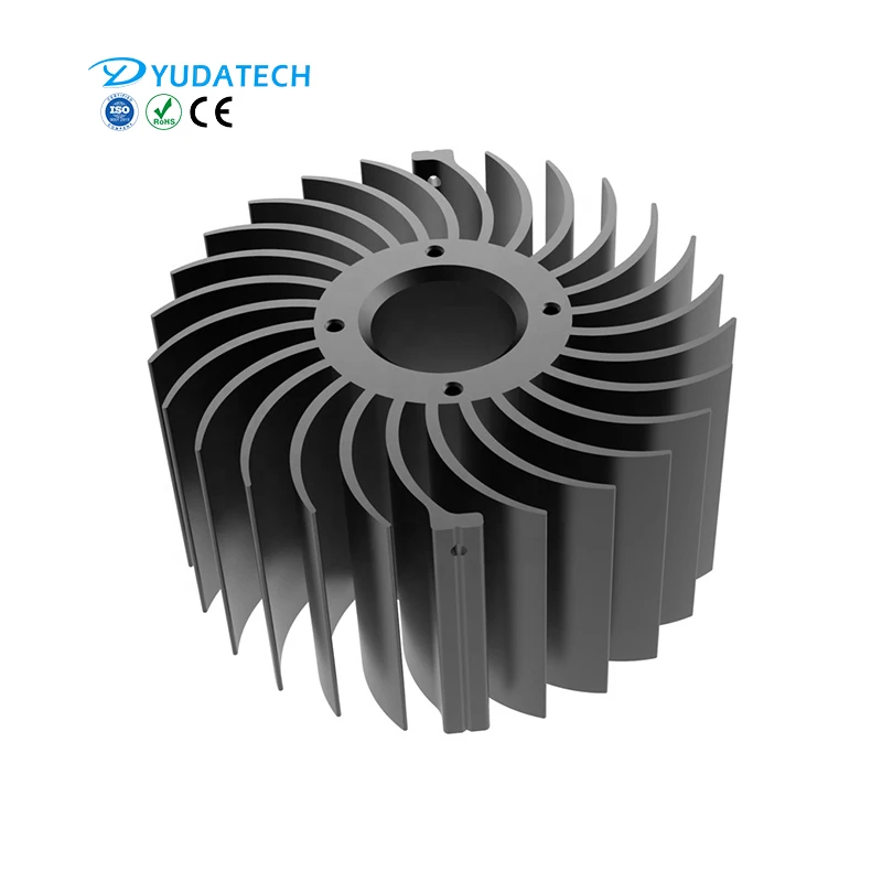 Customized LED Sunflower Heat Sink Anodized Aluminium Extruded LED Cooling Heatsink For LED