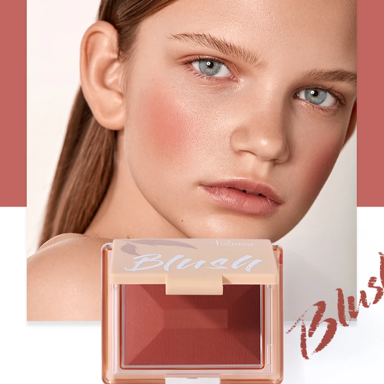 Порошковые румяна без жестокости стойкие Мерцающие Румяна для лица матовые румяна финишная торговая марка