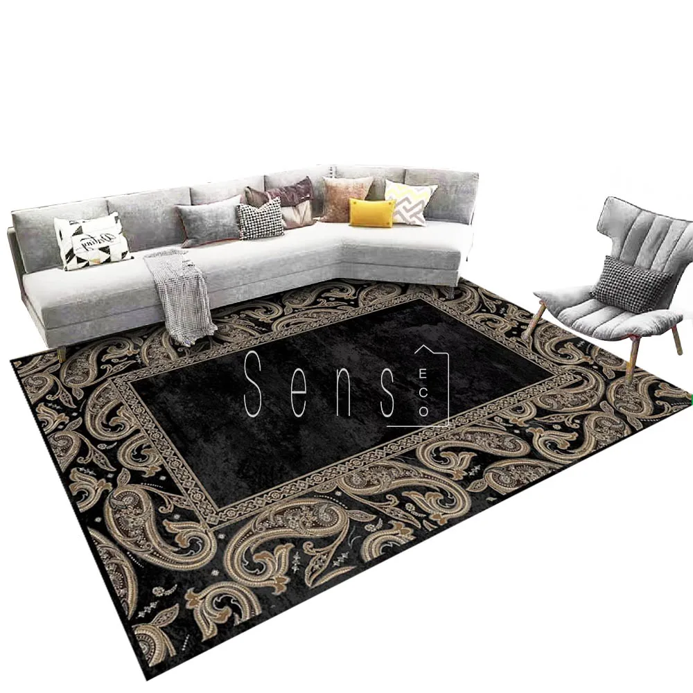 Machine Washable Soft Modern Design Bedroom Rugs Carpets Oem Logo Bedroom Rugs Living Room Large Luxury