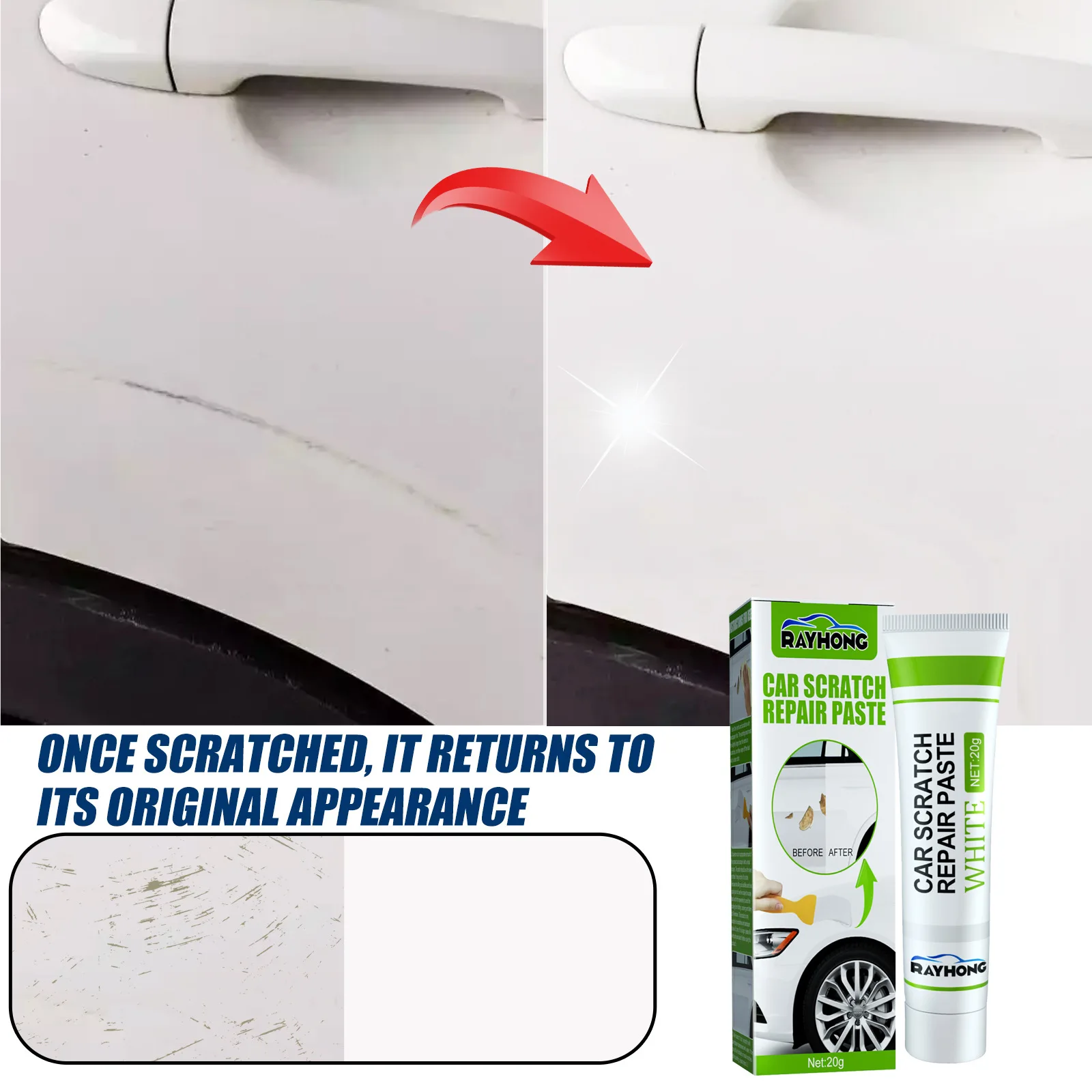 Best Selling Car Scratches Repairing Filling Cleaning Dust Removing Polishing Fast Drying Car Scratch Repair Paste