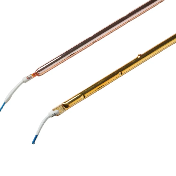 Length 355mm 2000 watt IR Wave shortwave golden tube heating element infrared heat IR lamp