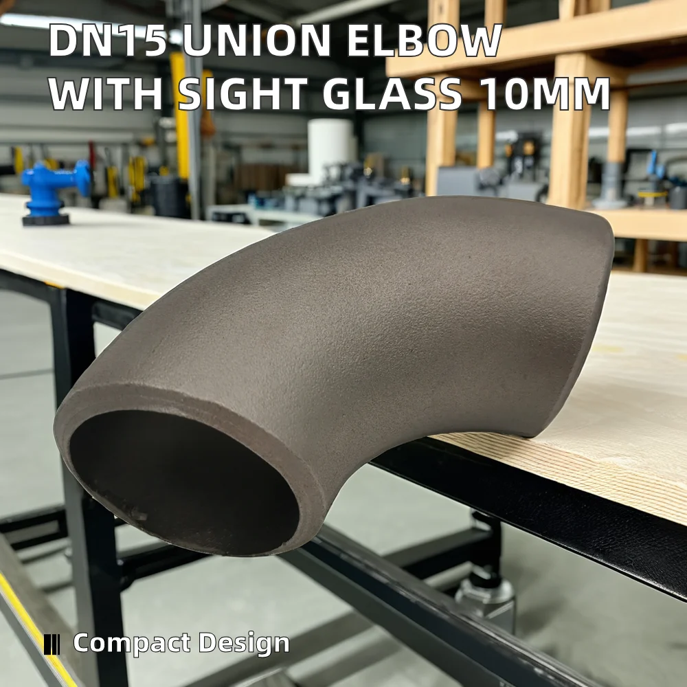 Union Elbow Connection DN15 Model 10mm Sight Glass round Head Code Nipple Plug Reducing Shape Brass Iron Copper-Casting Technics
