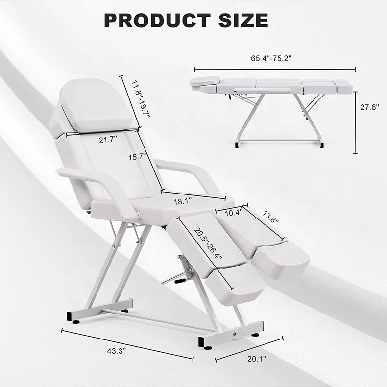Professional medical adjustable treatment bed examination couch physiotherapy bed tatoo chair