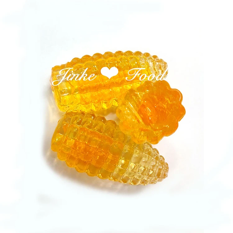 Not sugar free candy corn chewing gummy sweets confectionery factory in China