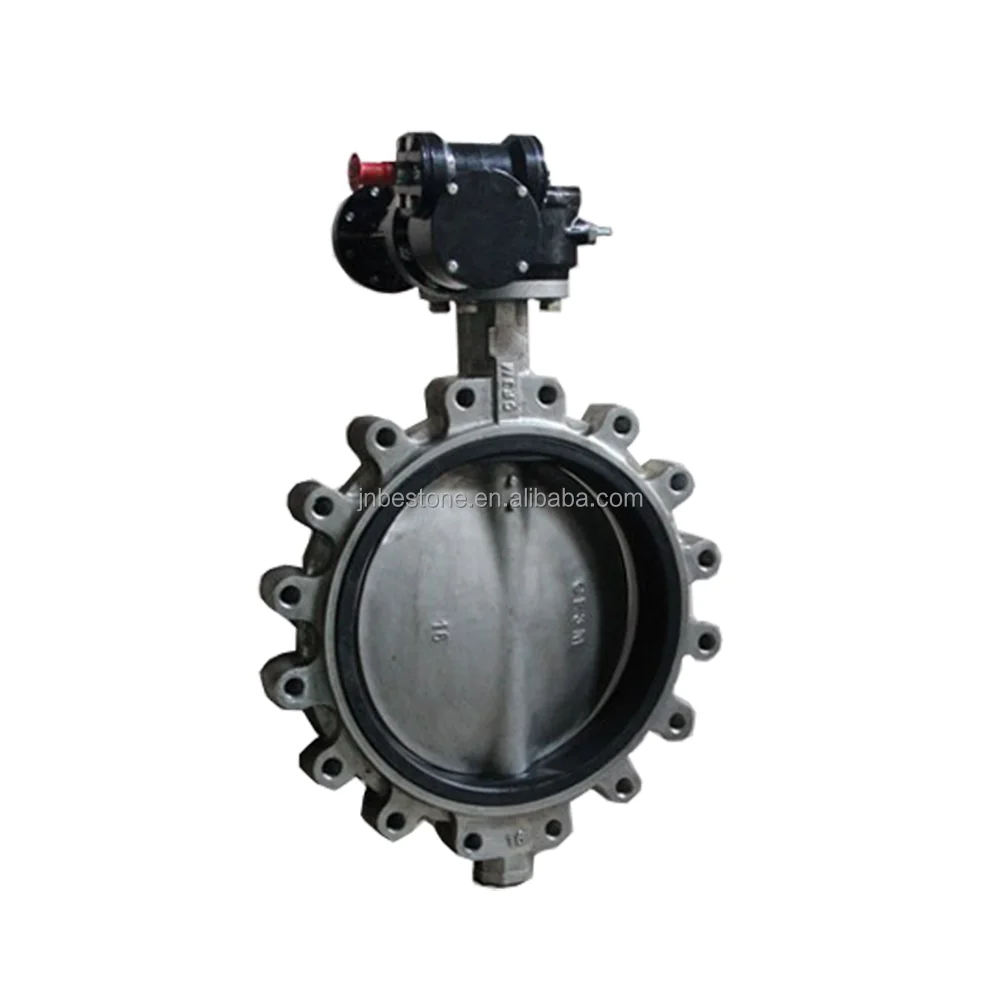 Made in China Cf8 Cf8m Disc Lug Butterfly Valve Pinless Rubber Seat PN10 PN16 150LB 5K 10K ANSI JIS