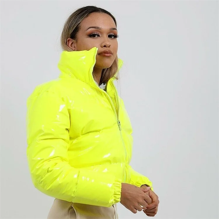 Зимние женские пальто 2021, водонепроницаемая куртка-пуховик из лакированной ПУ кожи, куртки-пуховики больших размеров 2XL