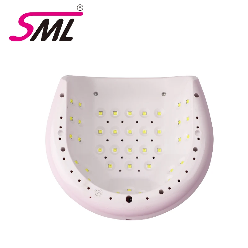 SML Private Label Black Smart Cordless Professional Sun UV Led Gel Nail Lamp Rechargeable