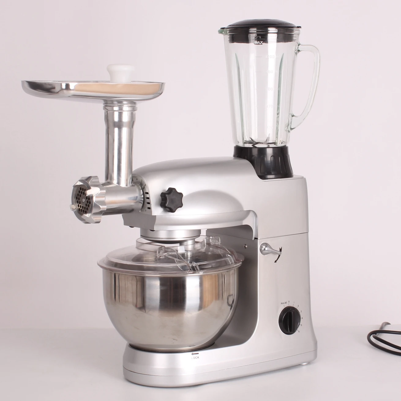 Heavy duty 5 in 1 multifunction stand mixer with blender grinder baking bread dough mixer