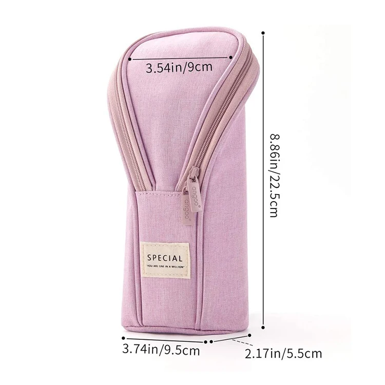 Large blank canvas stationery pop up pencil pouch plain box cartuchera escolar back to school Pencil And Pen Case