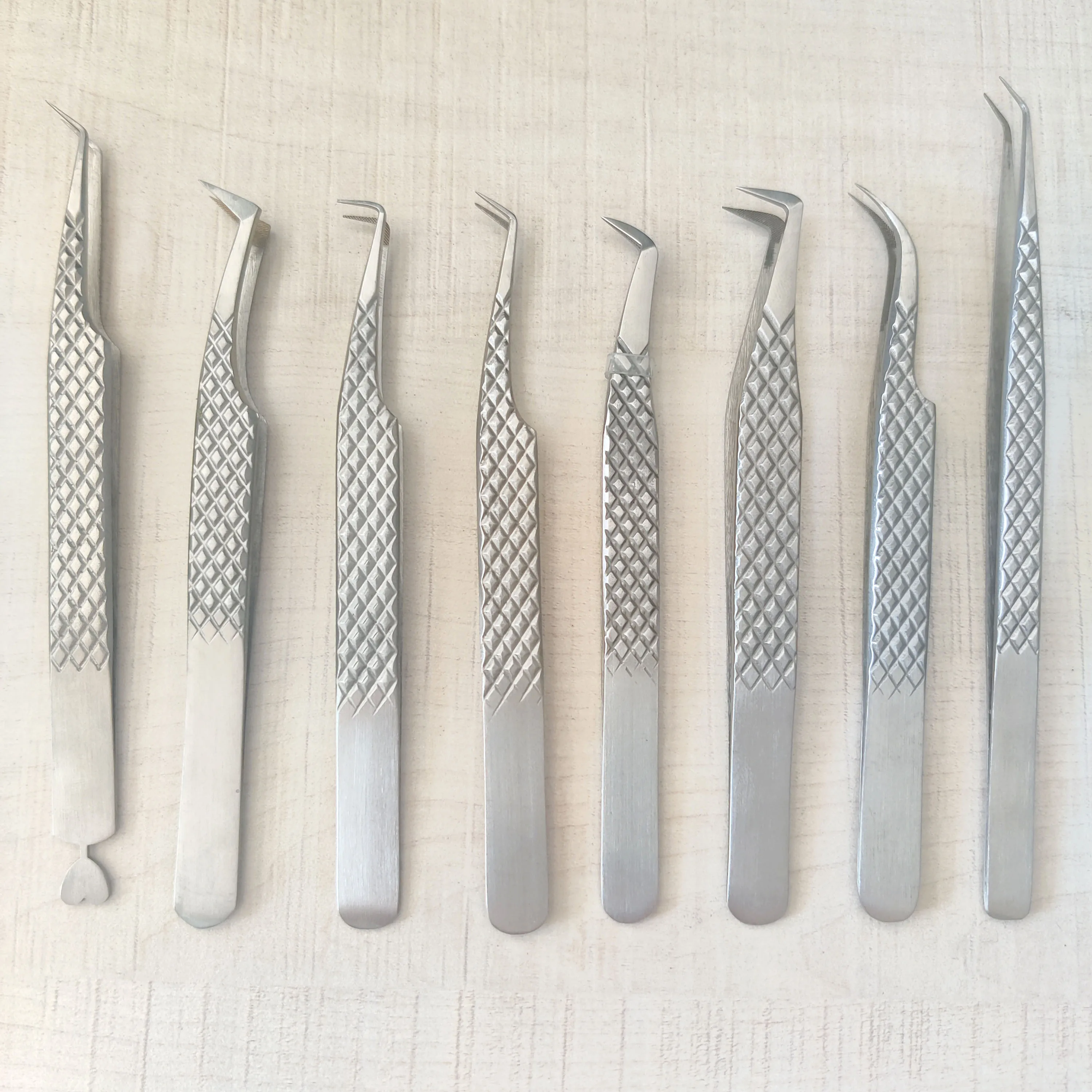 Оптовая продажа черный матовый Пинцет для наращивания ресниц