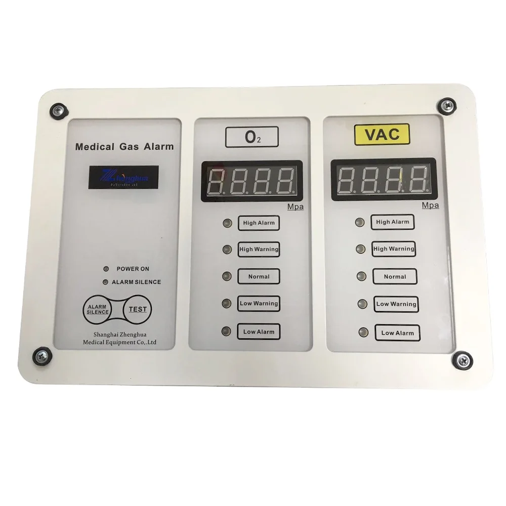 Medical Gas Area Alarm System With LED Panel For 1 Gas Medical Oxygen Alarm