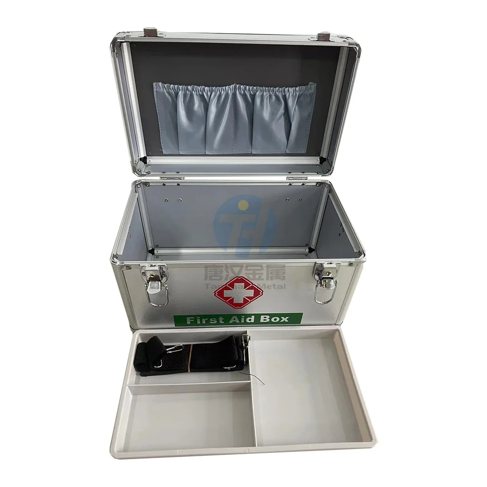 Factory price Medical Supplies Home Survival  First Aid Kits ALUMINUM Emergency Safety Medical Case