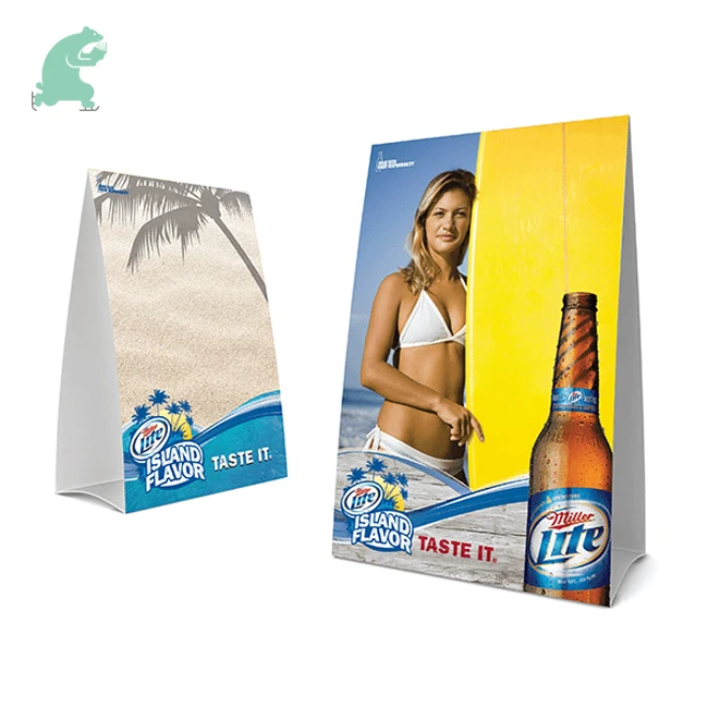 Price Menu Table Tent Card Digital Printing for Club Restaurant Hotel Menu