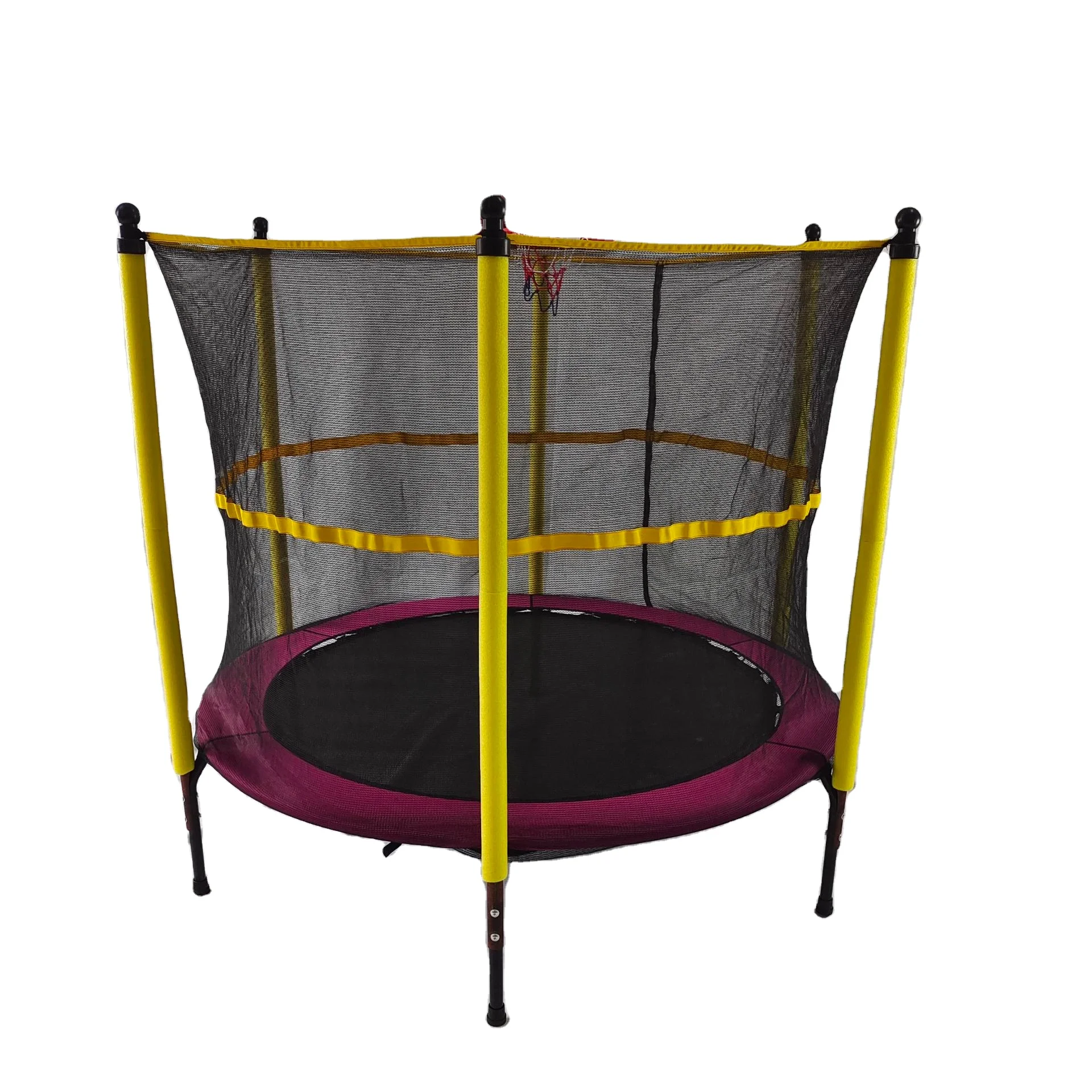 60 inch Indoor Outdoor  Mini Child Trampoline With Enclosure  For Kids